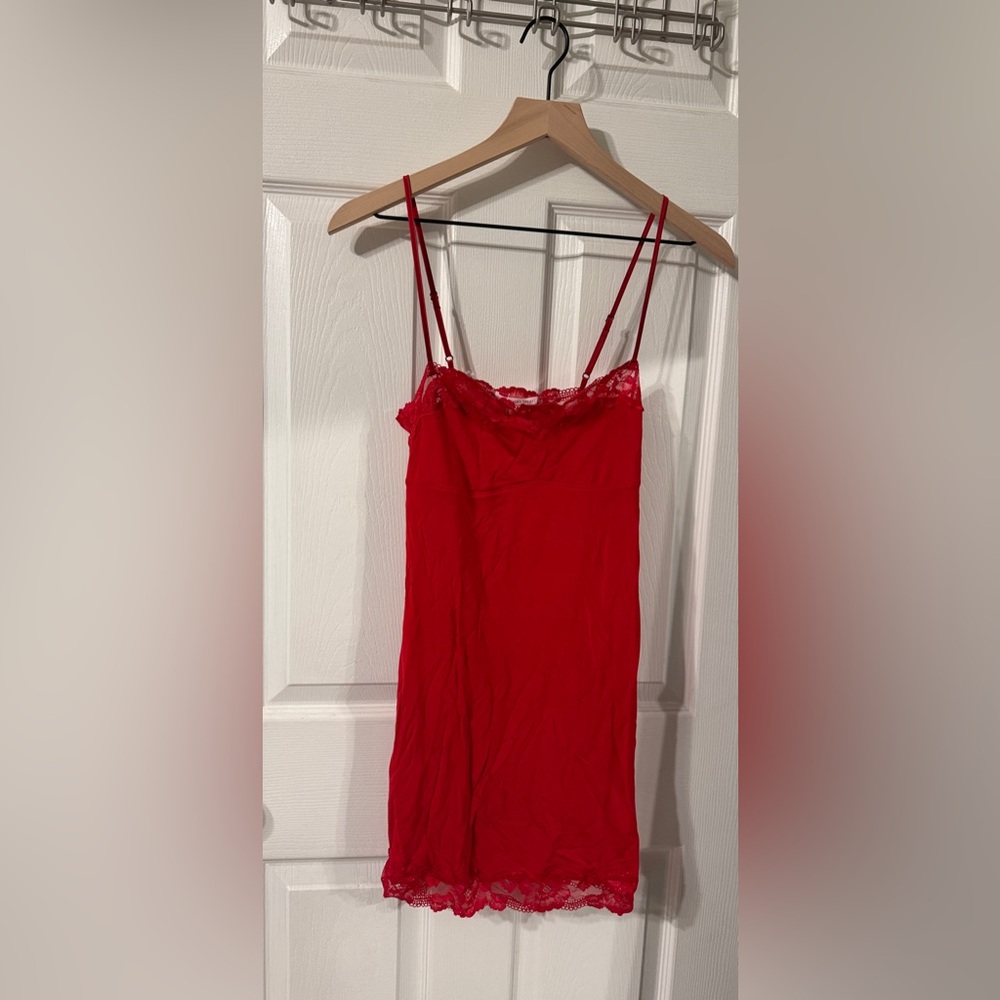 Victoria's Secret Scarlet Lace Slip